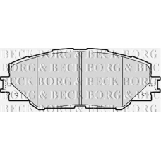 BBP2079 BORG & BECK Комплект тормозных колодок, дисковый тормоз