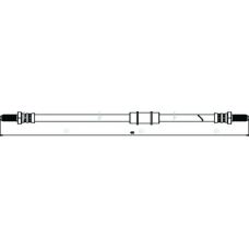 HOS3081 APEC Тормозной шланг