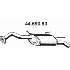 44.690.83 EBERSPACHER Глушитель выхлопных газов конечный