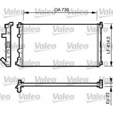 732917 VALEO Радиатор, охлаждение двигателя