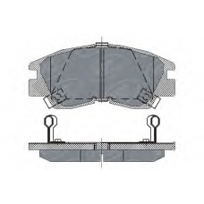 SP 222 PR SCT Комплект тормозных колодок, дисковый тормоз