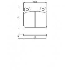 0 986 460 113 BOSCH Комплект тормозных колодок, дисковый тормоз