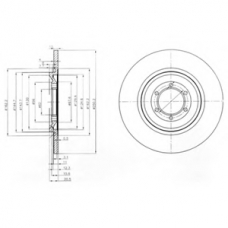 BG2186 DELPHI Тормозной диск