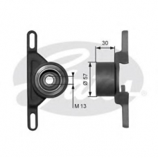 T41147 GATES Натяжной ролик, ремень грм