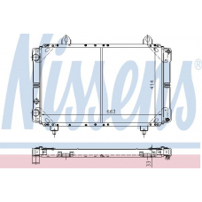 63558 NISSENS Радиатор, охлаждение двигателя