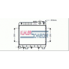 1401201 KUHLER SCHNEIDER Радиатор, охлаждение двигател