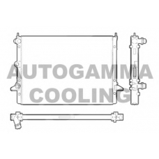 102952 AUTOGAMMA Радиатор, охлаждение двигателя