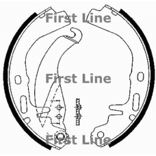 FBS159 FIRST LINE Комплект тормозных колодок
