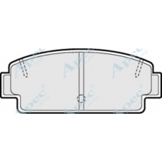 PAD410 APEC Комплект тормозных колодок, дисковый тормоз