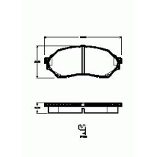 699.00 REMSA 699 00_=d3109-01=710 000b-sx=fdb1455=223239 !колодки дисковые п.\ mazda 323 1.4i-2.0td &16v 98-01