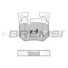 BP3473 BREMSI Комплект тормозных колодок, дисковый тормоз