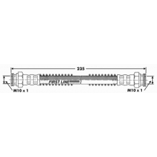 FBH6264 FIRST LINE Тормозной шланг