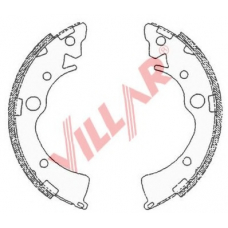 629.0696 VILLAR Комплект тормозных колодок