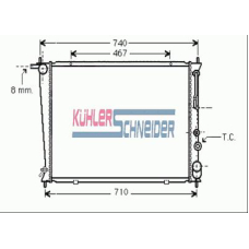 5700081 KUHLER SCHNEIDER Радиатор, охлаждение двигател