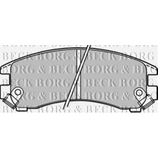 BBP1223 BORG & BECK Комплект тормозных колодок, дисковый тормоз