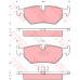 GDB1109 TRW Комплект тормозных колодок, дисковый тормоз