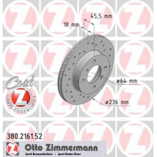 380.2161.52 ZIMMERMANN Тормозной диск