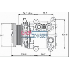 8412031 KUHLER SCHNEIDER Компрессор, кондиционер