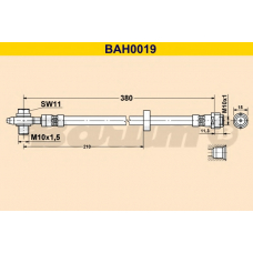 BAH0019 BARUM Тормозной шланг