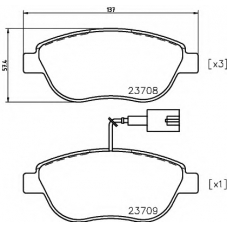 N-582 COBREQ Комплект тормозных колодок, дисковый тормоз