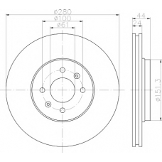 MDC2515 MINTEX Тормозной диск