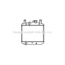DUA2008 AVA Радиатор, охлаждение двигателя