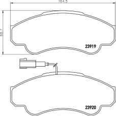 8DB 355 010-401 HELLA Комплект тормозных колодок, дисковый тормоз