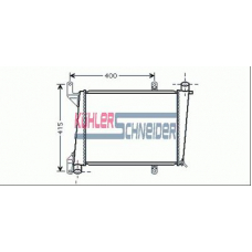 3300001 KUHLER SCHNEIDER Радиатор, охлаждение двигател