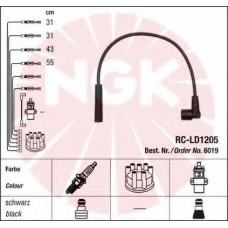 6019 NGK Комплект проводов зажигания