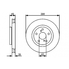 0 986 479 428 BOSCH Тормозной диск