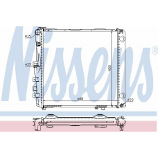 62704A NISSENS Радиатор, охлаждение двигателя