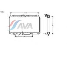 MT2112 AVA Радиатор, охлаждение двигателя