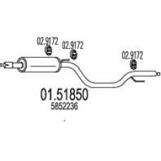 01.51850 MTS Средний глушитель выхлопных газов