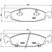 P 37 005 BREMBO Комплект тормозных колодок, дисковый тормоз