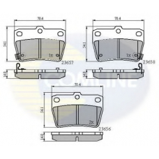 CBP31134 COMLINE Комплект тормозных колодок, дисковый тормоз