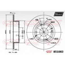 851083.6060 MAXTECH Тормозной диск