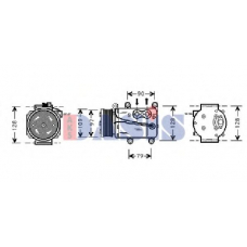 853200N AKS DASIS Компрессор, кондиционер