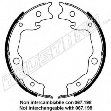 115.322 TRUSTING Комплект тормозных колодок, стояночная тормозная с