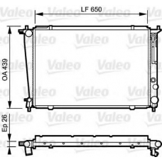 734408 VALEO Радиатор, охлаждение двигателя