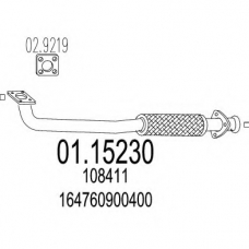 01.15230 MTS Труба выхлопного газа
