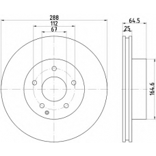 8DD 355 113-851 HELLA Тормозной диск