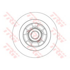 DF6202BS TRW Тормозной диск