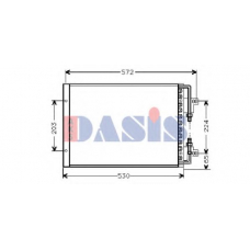 082000N AKS DASIS Конденсатор, кондиционер