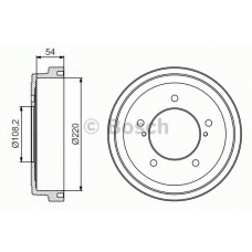 0 986 477 213 BOSCH Тормозной барабан