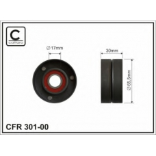 301-00 CAFFARO Натяжной ролик, поликлиновой  ремень