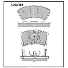 ADB3151 Allied Nippon Тормозные колодки