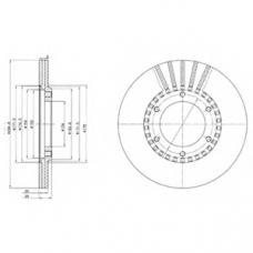 BG2365 DELPHI Тормозной диск