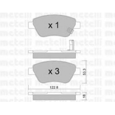 22-0321-2 METELLI Комплект тормозных колодок, дисковый тормоз