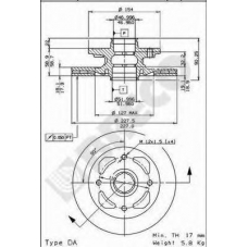 BS 8082 BRECO Тормозной диск