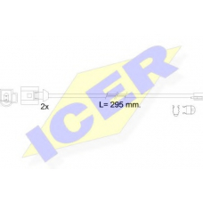 610610 E C ICER Сигнализатор, износ тормозных колодок